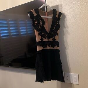 For Love and lemons black and sheer dress